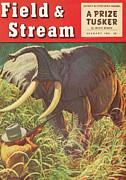 Field & Stream Magazine Cover January 1951 Painting by Field & Stream