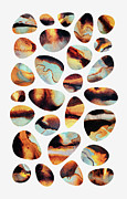 Fiery Pebbles Digital Art by Elisabeth Fredriksson