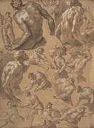 Figure Studies Drawing by Eduard Dubois