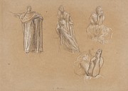 Figure Studies Drawing by Frederic Leighton Figure Studies Drawing by Frederic Leighton