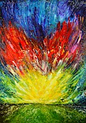 Fire Sky Painting by Chiara Magni