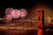 Firework At San Francisco, California Photograph by Spondylolithesis