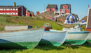 Greenland Fishing Boats  Photograph by Minnie Gallman