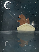 Fishing For Stars Painting by Bri Buckley