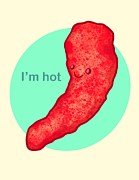 Flamin Hot Drawing by Ludwig Van Bacon