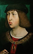 FLANDES, JUAN DE Philipp der Schoene -1478-1506-, King of Castile. Oil on oakwood, 30 x 19 cm. Painting by Juan de Flandes -c 1460-c 1519-