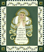 Flower Angel 4 Painting by Tina Nichols