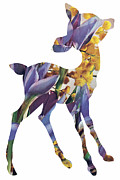 Flower deer Drawing by CSA Images