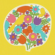 Flowers and Birds Drawing by CSA Images Flowers and Birds Drawing by CSA Images
