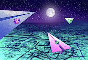 Fly Me to the Moon Mixed Media by Yoonhee Ko Fly Me to the Moon Mixed Media by Yoonhee Ko
