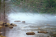 Fog On The Lehigh River Photograph by Michael Gadomski