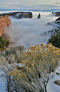Fog Rolling into Independence Canyon Photograph by Ray Mathis