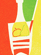 Food and wine Drawing by CSA Images Food and wine Drawing by CSA Images