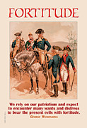 Fortitude - We rely on our patriotism Painting by George Washington