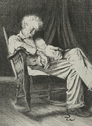 Forty Winks Drawing by David Walker