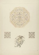 Four Designs For Decorative Motifs Painting by Jules-edmond-charles Lachaise Four Designs For Decorative Motifs Painting by Jules-edmond-charles Lachaise