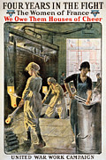 Four Years In The Battle, French Women In The War Drawing by Unknown