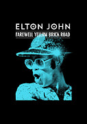 Frame Print Elton John Farewell Yellow Brick Road Iy02 Digital Art by Indah Yose
