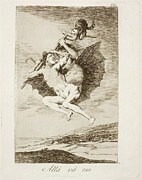 Francisco de Goya y Lucientes 'There it goes'. 1797 - 1799. Drawing by Francisco de Goya -1746-1828- Francisco de Goya y Lucientes 'There it goes'. 1797 - 1799. Drawing by Francisco de Goya -1746-1828-