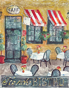 French Bistro Mixed Media by Marietta Cohen Art And Design