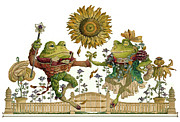 Frog Gavotte Painting by David Galchutt