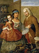 From Spaniard and Mestiza, Castiza. Painting by Miguel Cabrera -1695-1768- From Spaniard and Mestiza, Castiza. Painting by Miguel Cabrera -1695-1768-