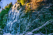 Frozen Autumn Waterfall Photograph by Amanda Jones