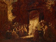 Fte D'aprs-midi, C.1880 Painting by Adolphe Joseph Thomas Monticelli