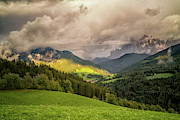 Funes Valley sunset Photograph by James Billings