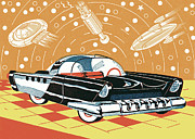 Futuristic Automobile Drawing by CSA Images Futuristic Automobile Drawing by CSA Images