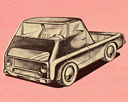 Futuristic Pickup Truck Drawing by CSA Images Futuristic Pickup Truck Drawing by CSA Images