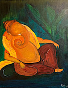 Ganesh 3 Painting by Raji Musinipally