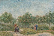 Garden with Courting Couples Square Saint-Pierre. Painting by Vincent van Gogh -1853-1890-