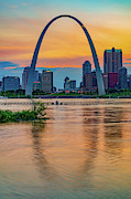 Gateway Arch Sunset - Saint Louis Missouri Photograph by Gregory Ballos Gateway Arch Sunset - Saint Louis Missouri Photograph by Gregory Ballos