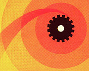 Gear and Colored Rings Drawing by CSA Images Gear and Colored Rings Drawing by CSA Images