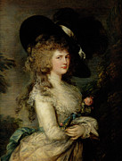 Georgiana, Duchess Of Devonshire, C.1785-87 Painting by Thomas Gainsborough