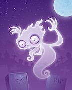 Ghost in the Graveyard Digital Art by John Schwegel