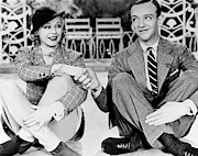 GINGER ROGERS and FRED ASTAIRE in TOP HAT -1935-. Photograph by Album