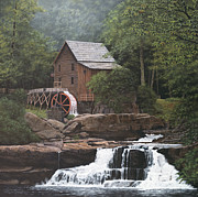 Glade Creek Mill Painting by David Knowlton
