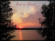 God is Great Mixed Media by Lori Tondini