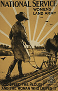 God speed the plough and the woman who drives it Painting by Henry George Gawthorn