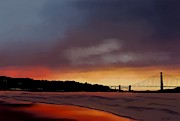Golden Gate Sunset Painting by Becky Herrera Golden Gate Sunset Painting by Becky Herrera