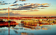 Golden hour bridge Photograph by DJA Images