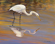 Golden Morning Reflections Painting by Laurie Snow Hein