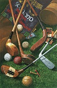 Golf Antiques Painting by William Vanderdasson