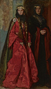 Goneril And Regan In King Lear Act I Scene I, 1902 Painting by Edwin Austin Abbey