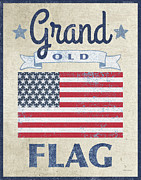 Grand Old Flag Dark Painting by Beth Grove