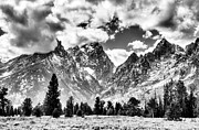 Grand Teton NP in Black and White Photograph by Bruce Block Grand Teton NP in Black and White Photograph by Bruce Block