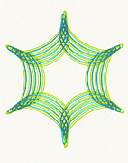 Green Peak Line Design Drawing by CSA Images Green Peak Line Design Drawing by CSA Images