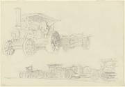 Gun Carriages, France Drawing by John Singer Sargent
